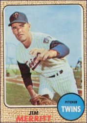 1968 Topps Baseball Cards      064      Jim Merritt